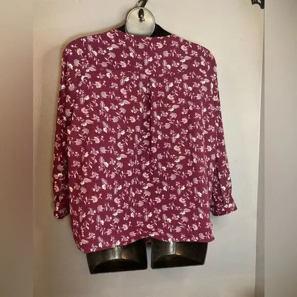 Marybelle red/purple floral blouse - Picture 7 of 7